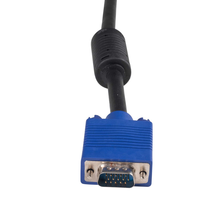 DYNAMIX 0.5m VESA DDC1 & DDC2 VGA Male/Male Cable - Moulded Black