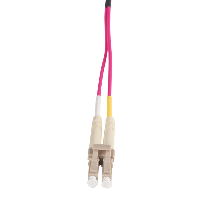 0.5M 50u LC/LC OM4 Fibre Lead (Duplex, Multimode) Raspberry Pink LSZH Jacket