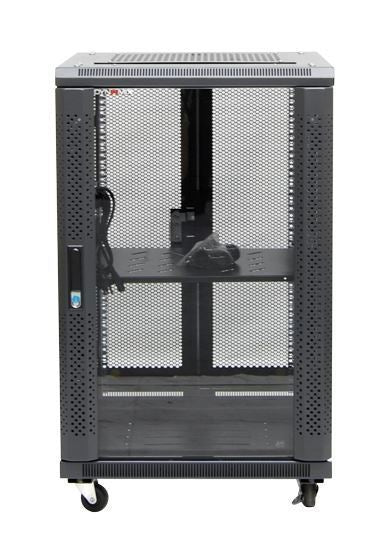 DYNAMIX 18RU Server Cabinet 800mm Deep (600x 800x1008mm) Includes 1x Fixed Shelf