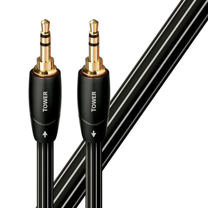 AUDIOQUEST Tower 1M 3.5mm M to 3.5mm M. Solid Long Grain Copper. Gold Plated/col