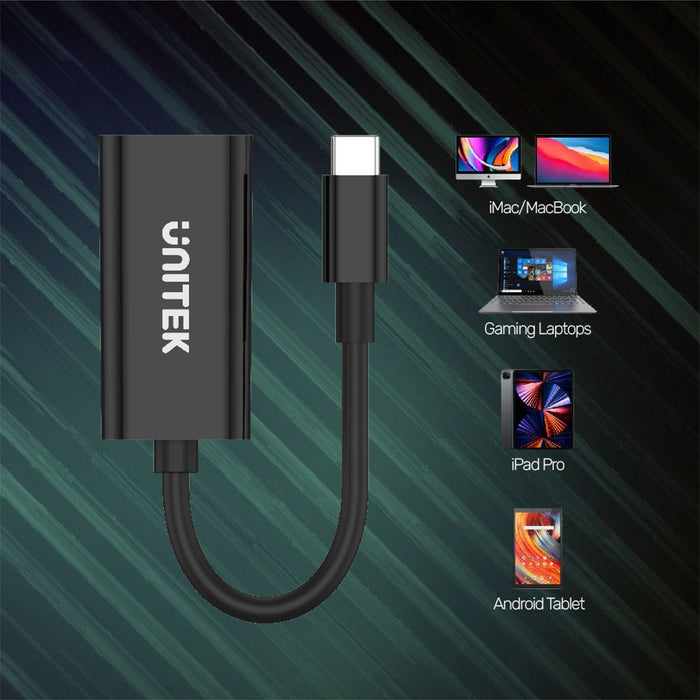 UNITEK USB-C to HDMI 2.0 Adapter 4K@60Hz UHD HDMI Output. Supports HDCP 2.3 & 3D