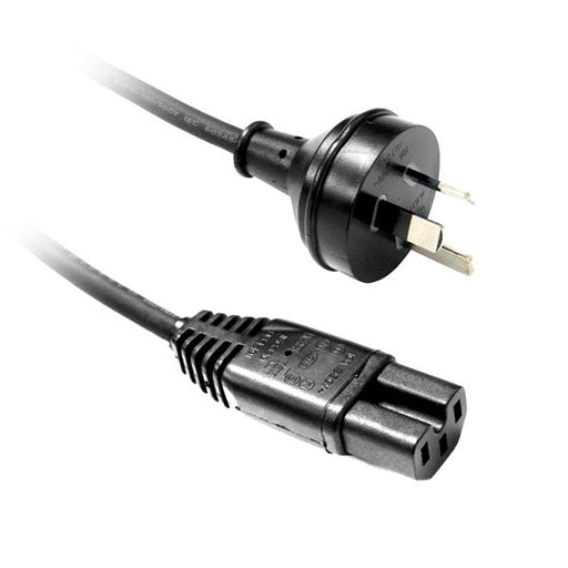 DYNAMIX 3M 3-Pin Noteched C15 Rubber Flex SAA Power Cable 1.0mm copper core