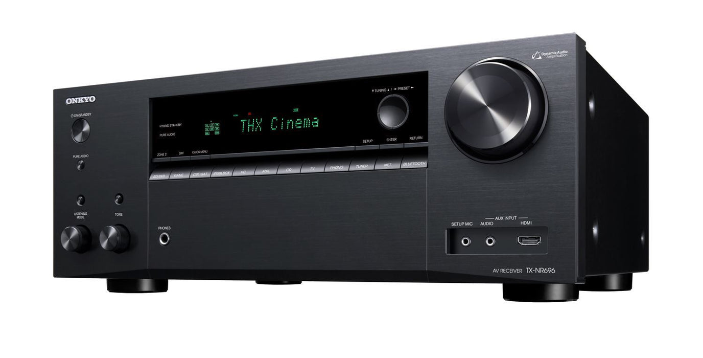 ONKYO TXNR696 MK2 7.2 Channel 2 Zone AV Receiver. HDMI 7 in; 2 out; Dolby Atmos