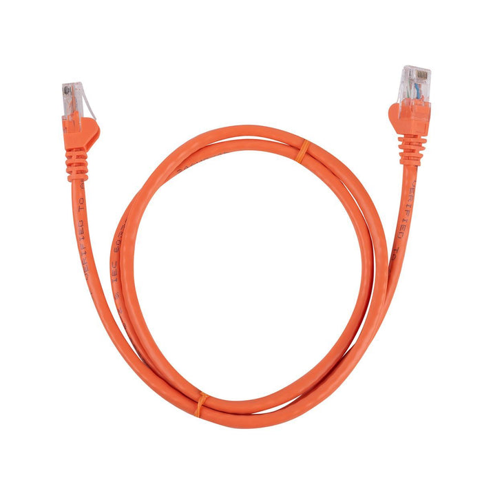 DYNAMIX 0.75m Cat6 Orange UTP Patch Lead (T568A Specification) 250MHz 24AWG Slim