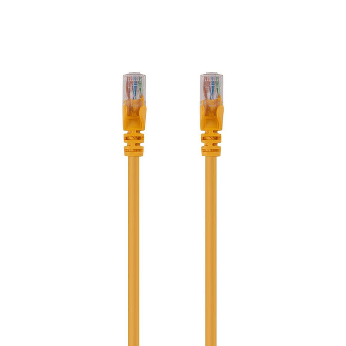 DYNAMIX 5m Cat6 Yellow UTP Patch Lead (T568A Specification) 250MHz 24AWG Slimlin