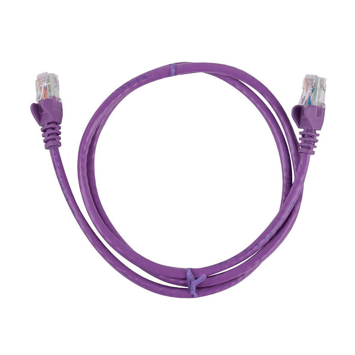 DYNAMIX 0.75m Cat6 Purple UTP Patch Lead (T568A Specification) 250MHz 24AWG Slim