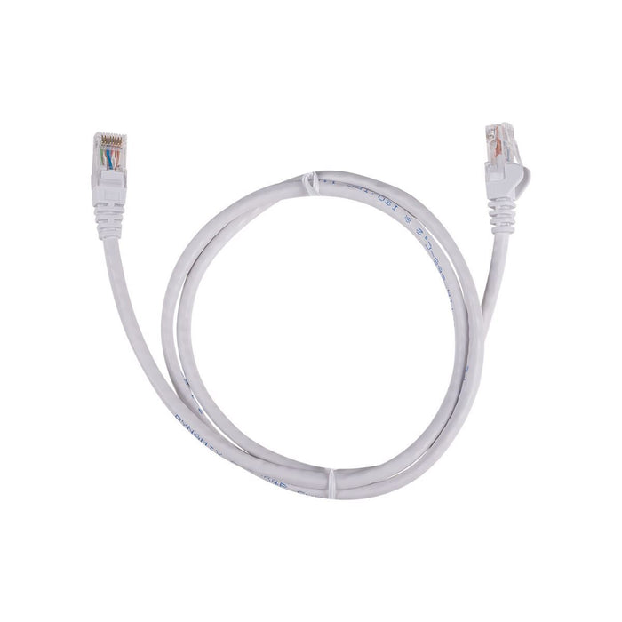 DYNAMIX 1.5m Cat6 White UTP Patch Lead (T568A Specification) 250MHz 24AWG Slimli