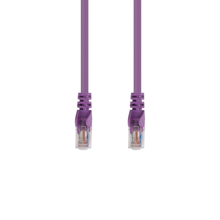 DYNAMIX 10m Cat6 UTP Cross Over Patch Lead - Purple with Label 24AWG Slimline Sn