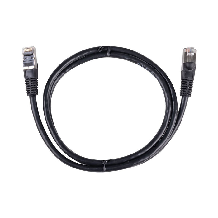 DYNAMIX 0.3m Cat6A S/FTP Black Slimline Shielded 10G Patch Lead. 26AWG (Cat6 Aug