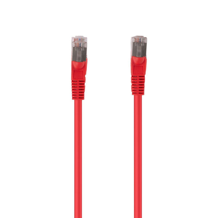 DYNAMIX 1.5m Cat6A S/FTP Red Slimline Shielded 10G Patch Lead. 26AWG (Cat6 Augme