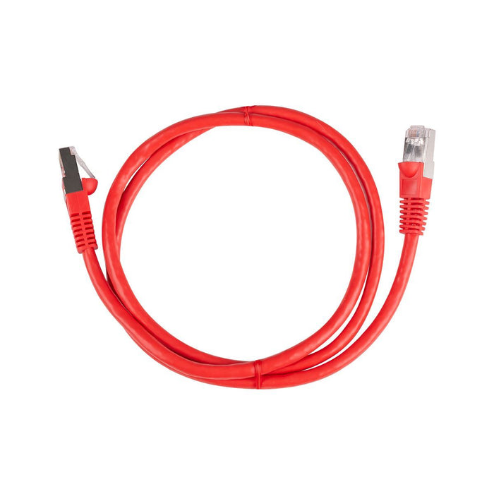 DYNAMIX 0.3m Cat6A S/FTP Red Slimline Shielded 10G Patch Lead. 26AWG (Cat6 Augme