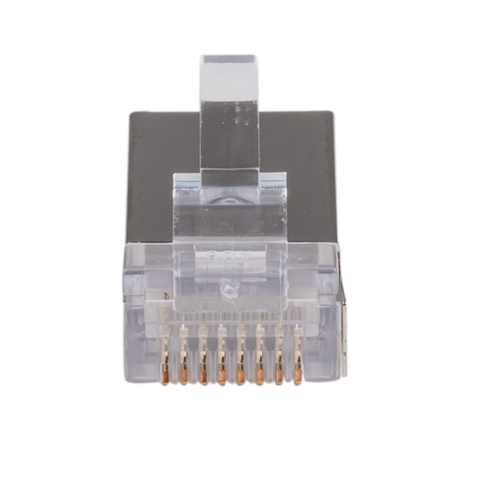 DYNAMIX Cat6 RJ45 20pc Bag, 8P8C Modular Plug 15U'' with insert. (Stranded-Shiel