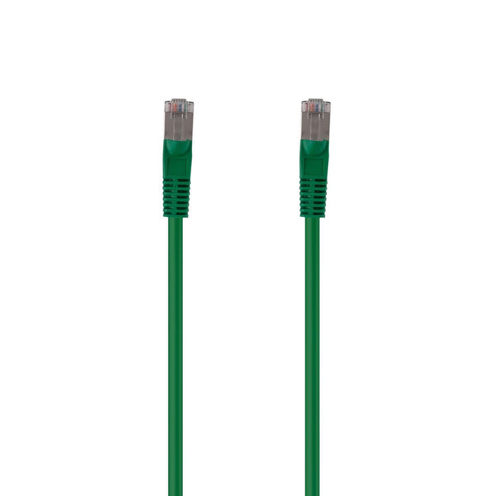 0.75m Cat6A S/FTP Green Slimline Shielded 10G Patch Lead. 26AWG Cat6 Augmented