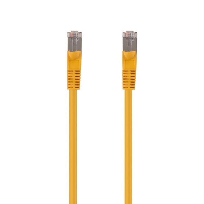 DYNAMIX 0.75m Cat6A S/FTP Yellow Slimline Shielded 10G Patch Lead. 26AWG (Cat6 A