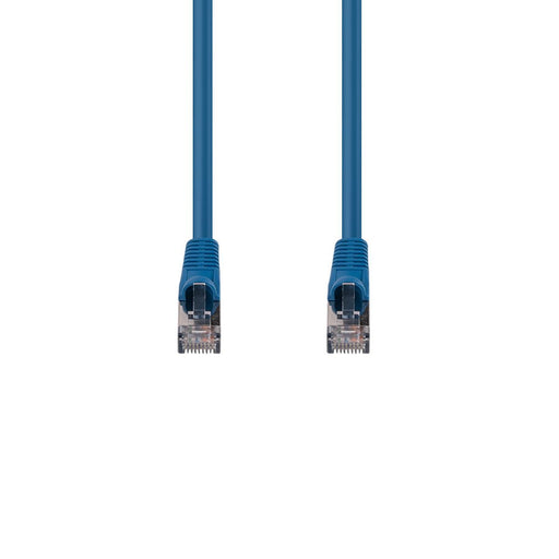 5m Cat6A S/FTP Blue Slimline Shielded 10G Patch Lead. 26AWG Cat6 Augmented