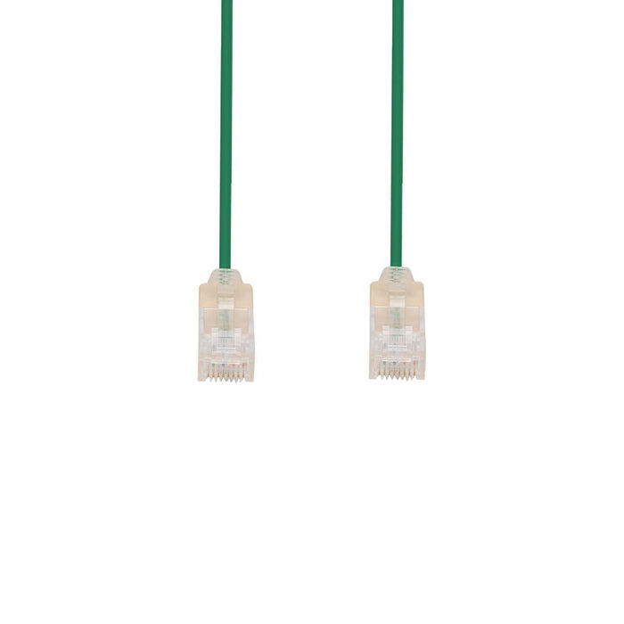 DYNAMIX 3m Cat6A 10G Green Ultra-Slim Component Level UTP Patch Lead (30AWG) wit