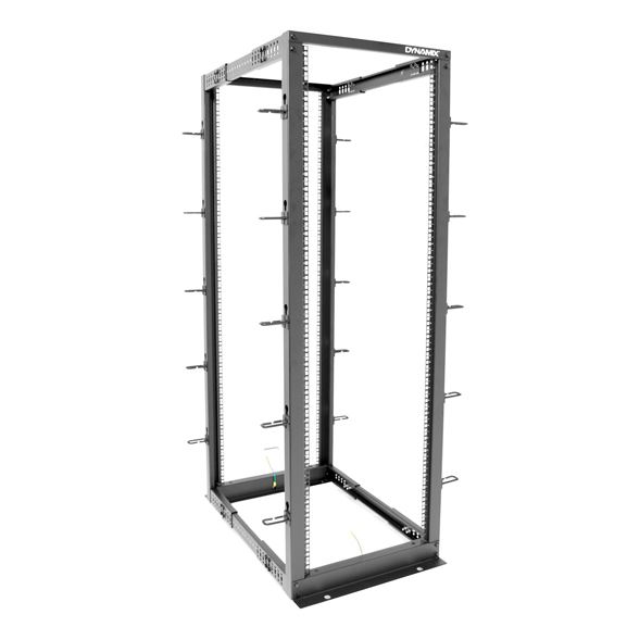 DYNAMIX 22U 4 Post Depth Adjustable Open Frame Rack. Depth Adjustment Range 692-