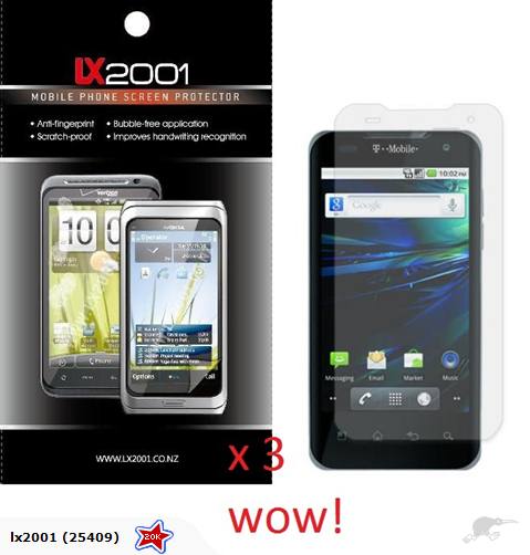 3 x LG Optimus 2X P990 Screen Protector