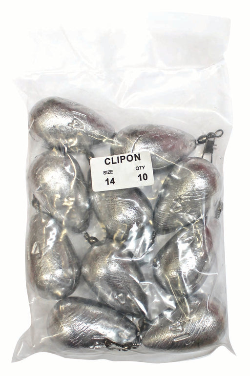 Clipon Sinker Bulk Pack 14oz (10 per pack)