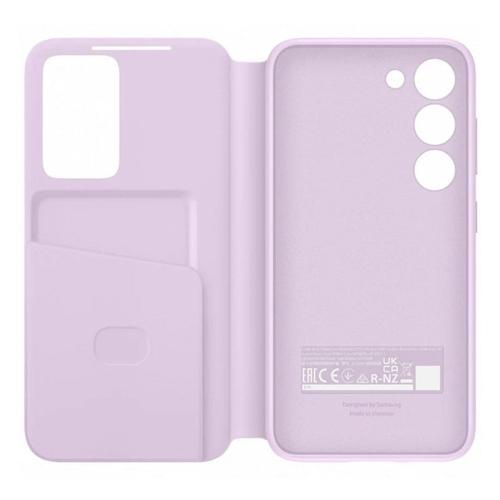 Samsung Galaxy S23 Clear View Wallet Case Lavender Pink