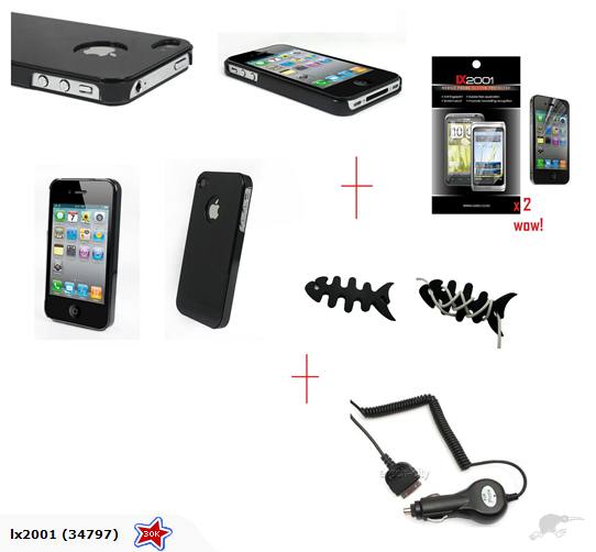 Iphone 4 4S Hard Case Car Charger