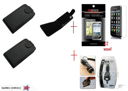 LG Optimus Black P970 Leather Case SP Car Charger