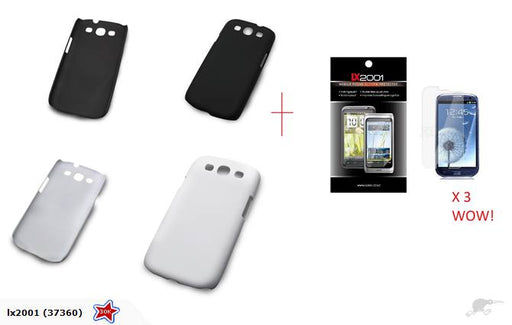 Samsung Galaxy S3 i9300 Case + Screen Protector x3