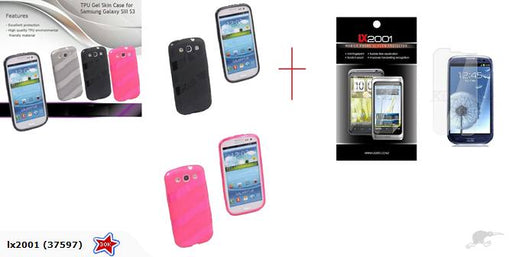 Samsung Galaxy S3 Gel Case + Screen Protector