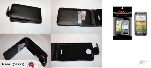 HTC ONE Leather Case Flip + Screen Protector