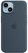 Apple iPhone 14 Silicone Case with MagSafe - Storm Blue Silky Soft-touch finish