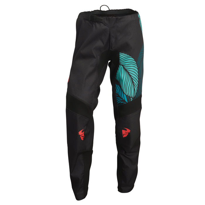 THOR MX PANT S22 SECTOR WOMEN URTH BLACK/TEAL SIZE 9/10