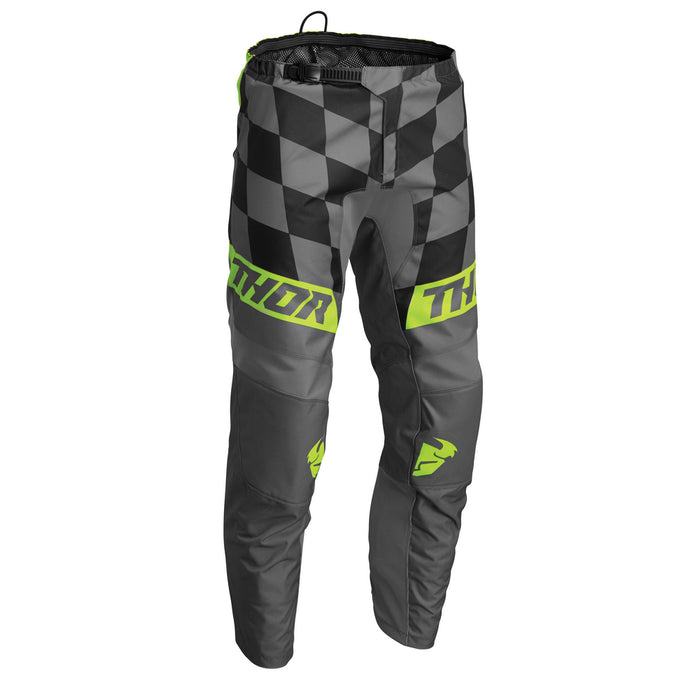 THOR MX PANT S22 SECTOR YOUTH BIRDROCK GREY/ACID SIZE 20