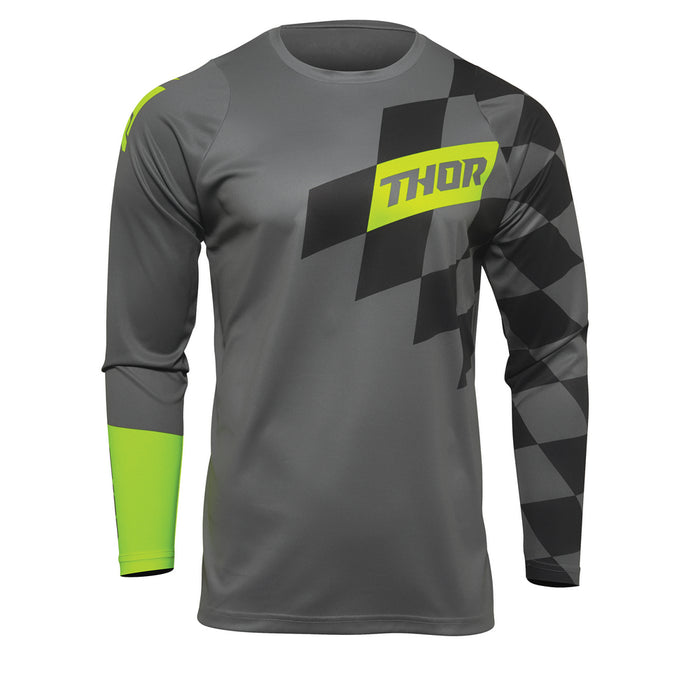 THOR MX JERSEY S22 SECTOR BIRDROCK GREY/ACID MEDIUM