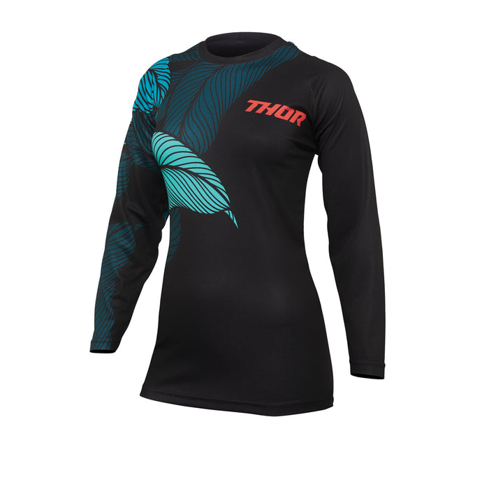 THOR MX JERSEY S22 SECTOR WOMEN URTH BLACK/TEAL MEDIUM