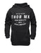 HOODY THOR MX CRAFTED BLACK YOUTH LARGE