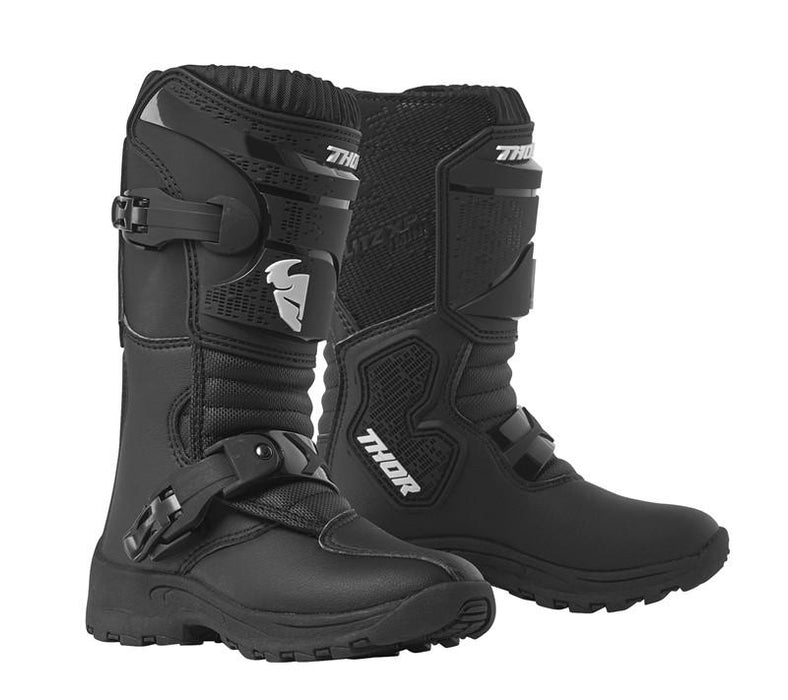 MOTORCROSS BOOTS S19Y THOR MX MINI BLITZ XP BLACK SIZE YOUTH 11