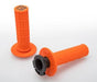 DEFY MX LOCK ON GRIPS 1/2 WAFFLE SOFT COMPOUND INCLUDES 2 STROKE & MINI BIKE THROTTLE CAMS ORANGE