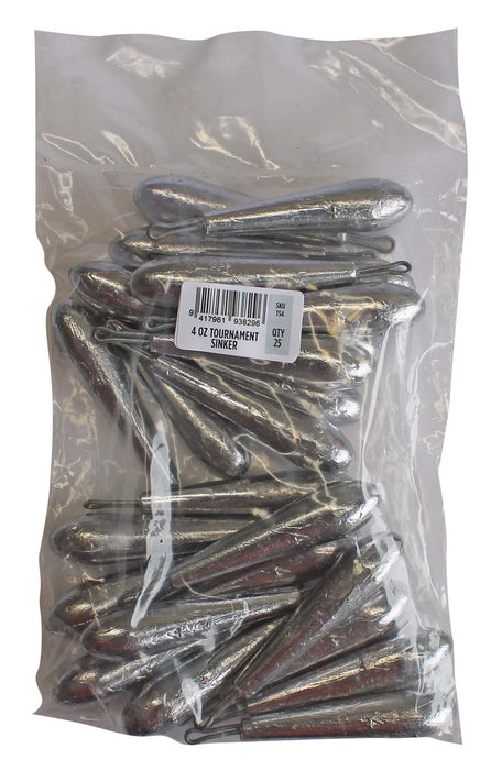 Tournament Sinker Bulk Pack 4oz (25 per pack)