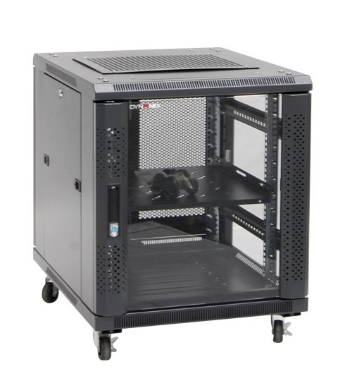 DYNAMIX 12RU Server Cabinet 700mm deep (600 x 700 x 743mm). Incl. 1x Fixed Shelf