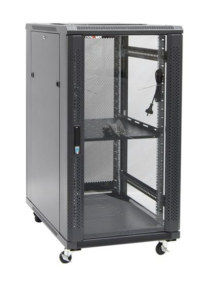 DYNAMIX 22RU Server Cabinet 1000mm Deep (600 x 1000 x 1190mm). Incl. 1 x Fixed S