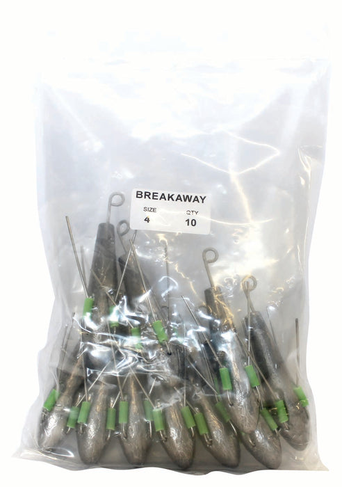 Breakaway Sinker Bulk Pack 4oz (10 per pack)