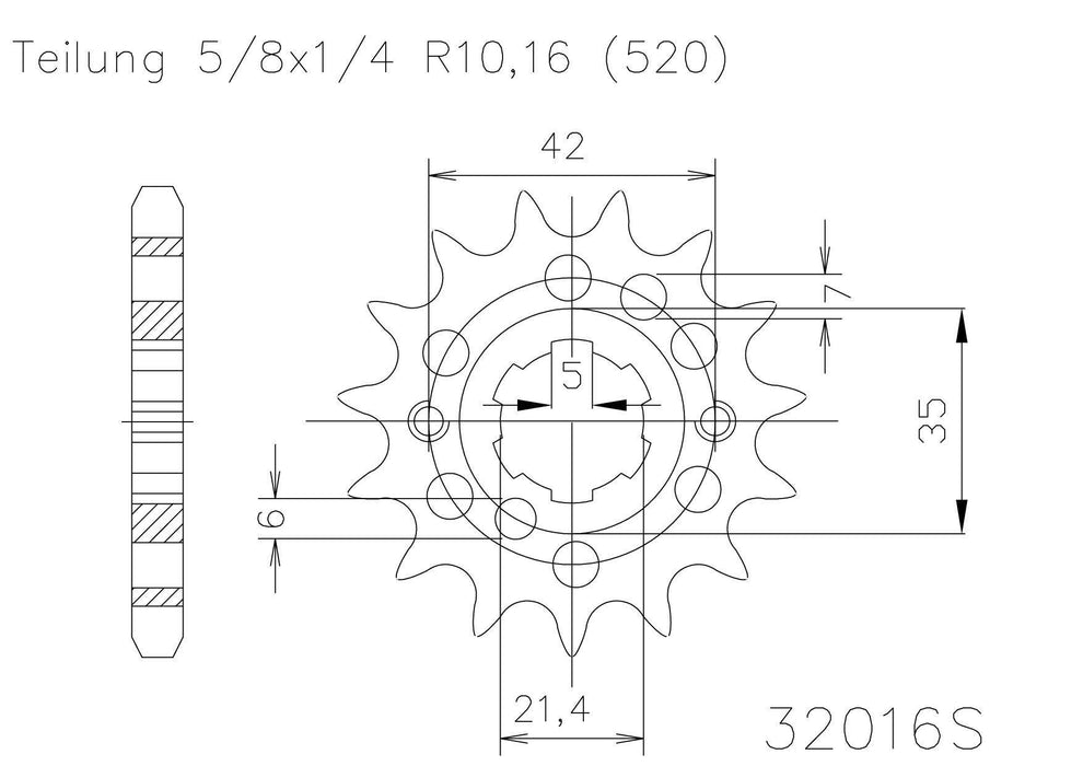 SPROCKET FRONT MOTO MASTER 13T KAWASAKI YAMAHA