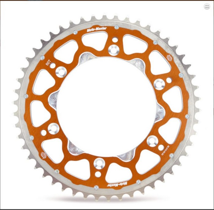 SPROCKET MOTO MASTER ALLOY KTM 125SX 250SX 150SX 200SX 360SX 380SX 400SX 250SXF 350SXF ORANGE