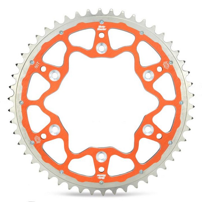 SPROCKET REAR MOTO MASTER KTM 85SX SW 85SX BW 04-21 105SX 04-11 49T ORANGE ALLOY