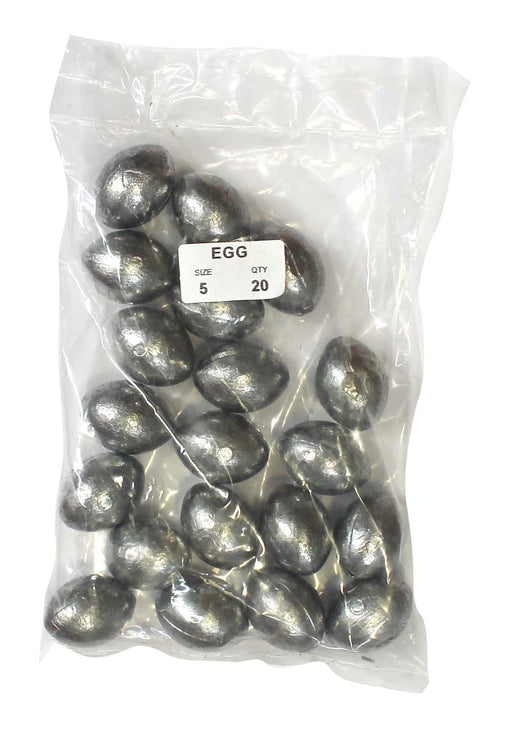 Egg Sinker Bulk Pack 5oz (20 per pack)