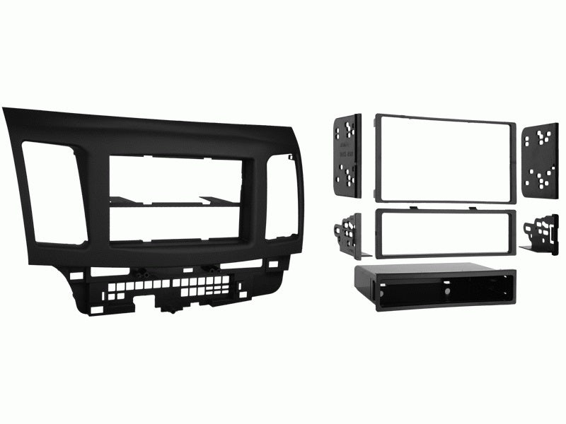 fitting kit mitsubishi lancer 2007 on din & double din (black)