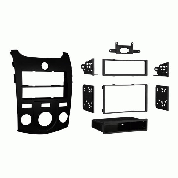 fitting kit kia cerato 2008 - 2012 din & double din (black)