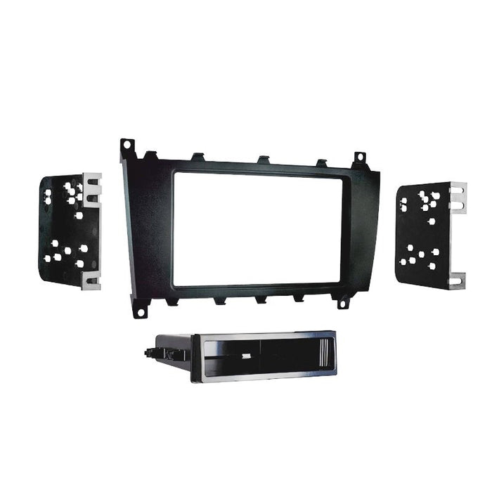 fitting kit mercedes c class 2004 - 2007 din & double din black (w203)