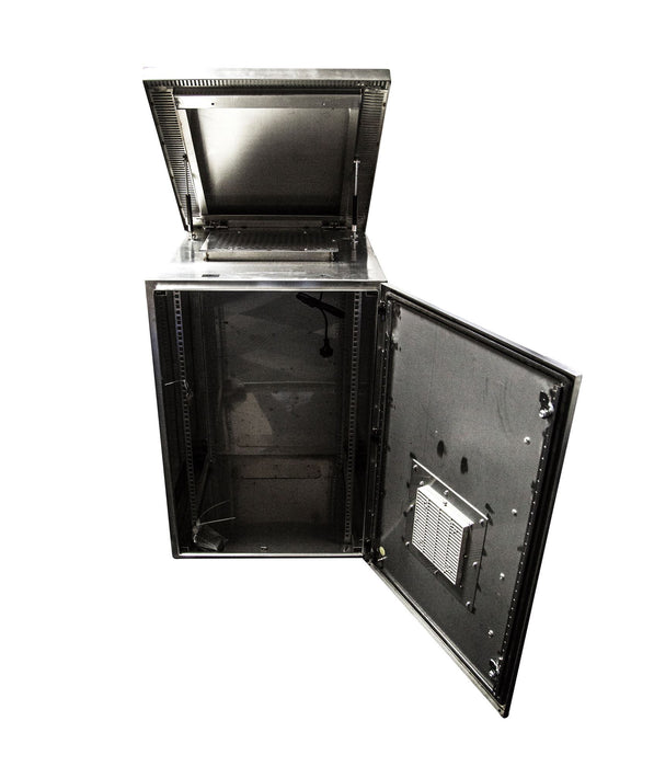 DYNAMIX 24RU Stainless Vented Outdoor Wall Mount Cabinet (611 x 625 x 1190mm). S