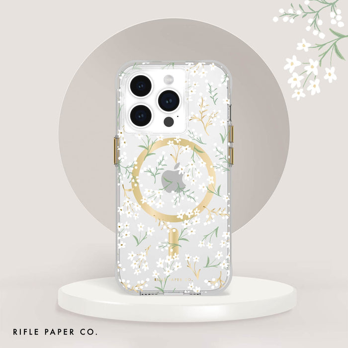 Casemate iPhone 15 Pro Rifle Paper Co. Petite Fleurs MagSafe